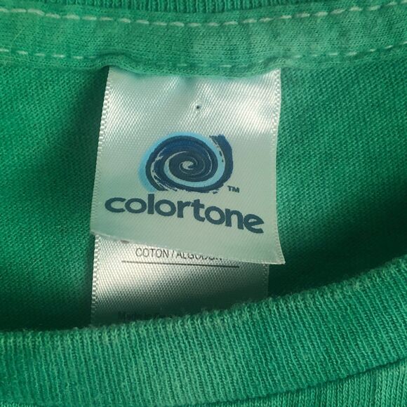 Mountain Dew Mens Graphic T-Shirt Tie-Dye Green Size Large 100% Cotton 90s Retro - Picture 5 of 7